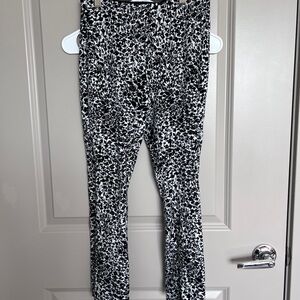 Maeve Black and White Patterned Pants